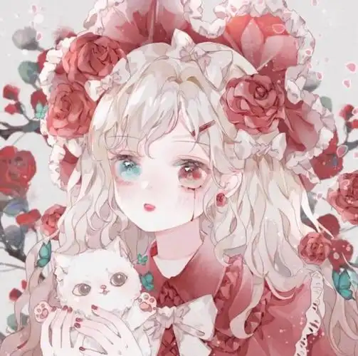 动漫女生头像珍藏版绝美异瞳仙气女生头像太阳月亮关注点赞