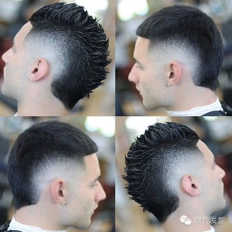 火爆的男士渐变发型