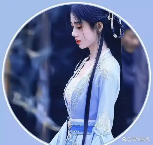 小鞠的蓝色系头像,蜜橘拿图说一下