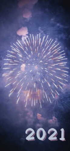 2021跨年夜绚烂烟花,节日-手机壁纸