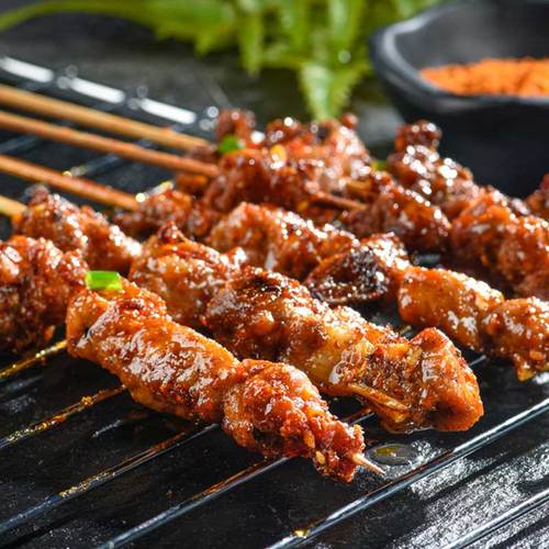 希波 肥牛肉串油炸半成品牛肉串方便食品健康食材540g/袋24-27串