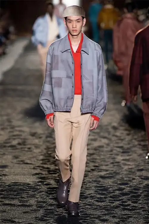 新面孔学员参加2020春夏米兰男装周_国际时装周_秀场_模特中国