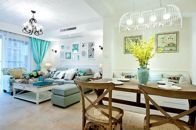 客厅客厅美式田园138m05四居及以上设计图片赏析--土巴兔装修效果图