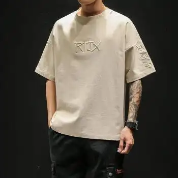 boy高档男装品牌官方店潮牌男士短袖t恤韩版潮流宽松t恤百搭帅气半袖