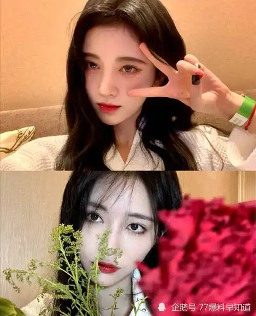 许佳琪学人精,再三模仿鞠婧祎妆发造型,看完对比照真是一模一样_古装