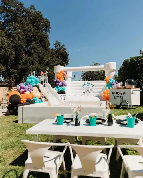 万圣节主题派对布置广州户外气球布置