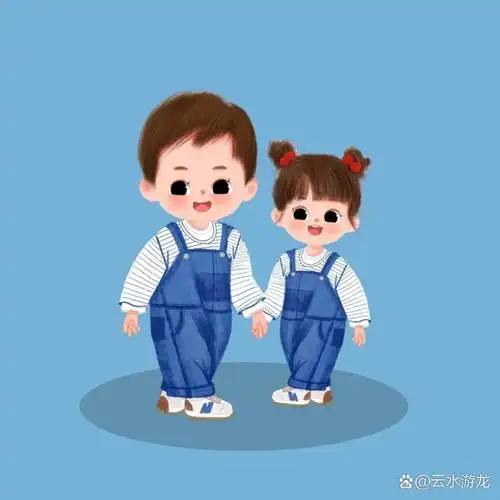 兄弟姐妹头像 有一种幸福叫: 一起出生 一起读书 一起打闹 一起长大
