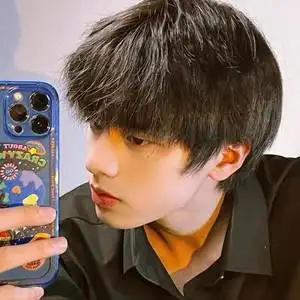 假发男短发韩版帅气男士短直发逼真自然黑色斜刘海男生日常全头套