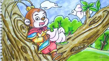 神笔简笔画 童话 大闹天宫, 儿童成人绘画马克笔教程大全