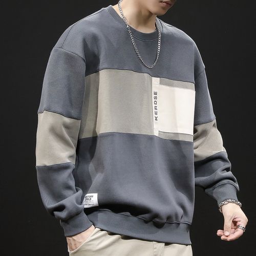 色加绒卫衣男秋冬潮牌男款大码2022新款男士卫衣