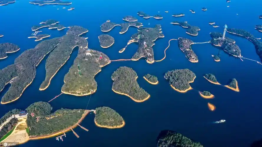 云游全国新5a江西省九江市庐山西海景区千座迷你岛镶嵌碧水间