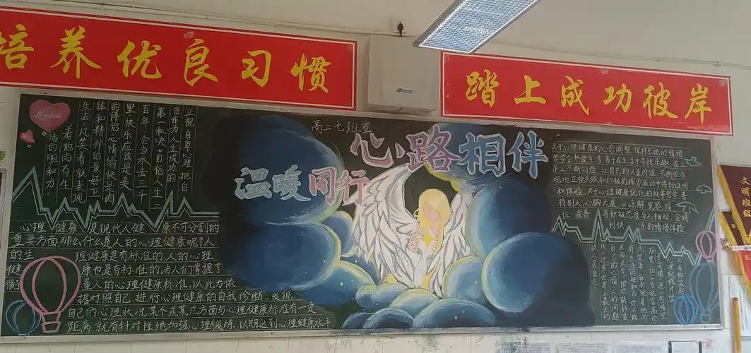 阳光心理健康成长临川一中开展主题黑板报评比活动