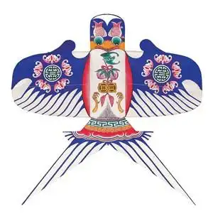 蓝色中国风燕子风筝纸鸢民俗节日图片