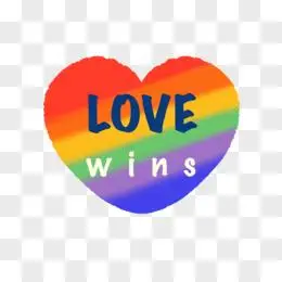 同性恋爱心lovewins艺术字设计