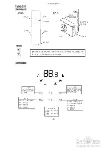 长虹kf-50lw/ha系列分体落地式空调器使用安装说明书