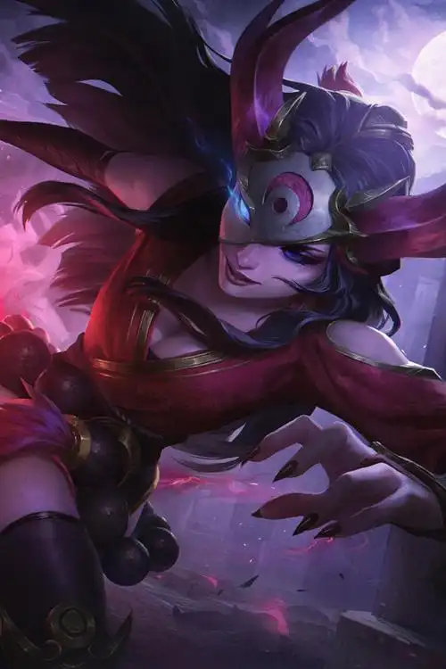 英雄联盟希维尔轮子妈战争女神腥红之月皮肤8