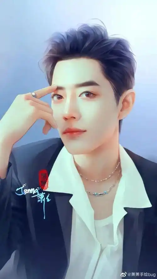 肖战手绘图分享60张肖战手绘图比漫画还好看的男人