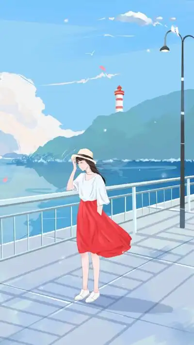 qq 微博 )女孩 韩国唯美插画手绘动漫卡通可爱个性经典enakei头像壁纸