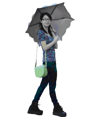 透明动态人物行走素材4