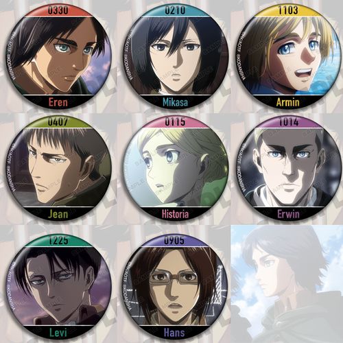 【代购】现货 自制进击的巨人始祖最终第四季动漫吧唧包包挂件周