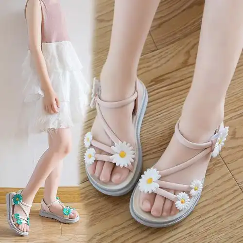 女童凉鞋2021年新款时尚夏季小公主软底中大童韩版儿童小女孩童鞋