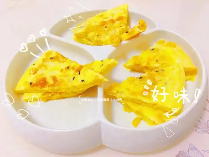 十个月宝宝辅食分享宝宝早餐奶香玉米烙