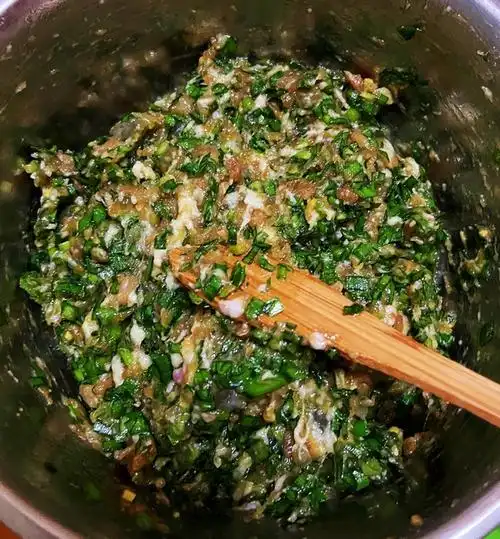 吃香喝辣lxl做的韭菜饺子馅