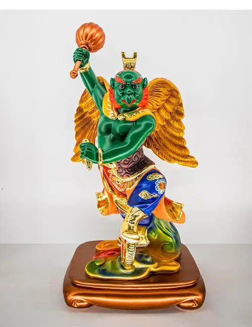 五营将军神像哪咤摆件哪吒三太子赵康帅二郎神杨戬雷公五营神将 雷公