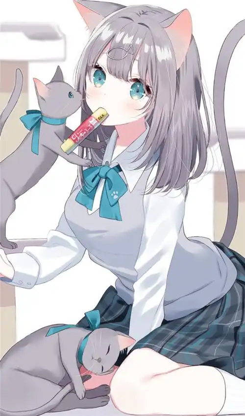 动漫二次元雪白皮肤少女壁纸图包 – acg图包网