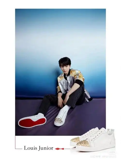 christian louboutin路铂廷品牌代言人王俊凯穿着louis junior男士