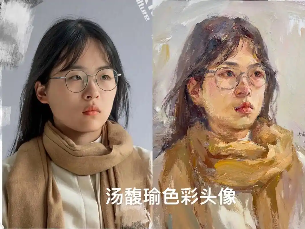 今日彩头示范步骤图.色彩头像#彩头 #人物肖像 #绘画过程分 - 抖音