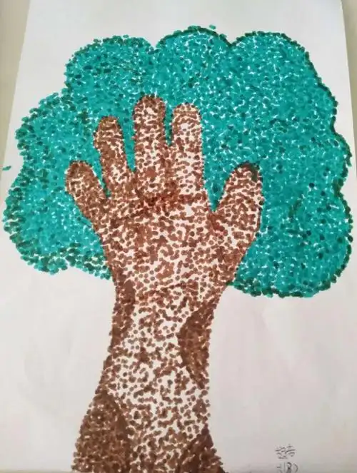 花花世界,点彩纷呈——还小六年级点彩画作品展示