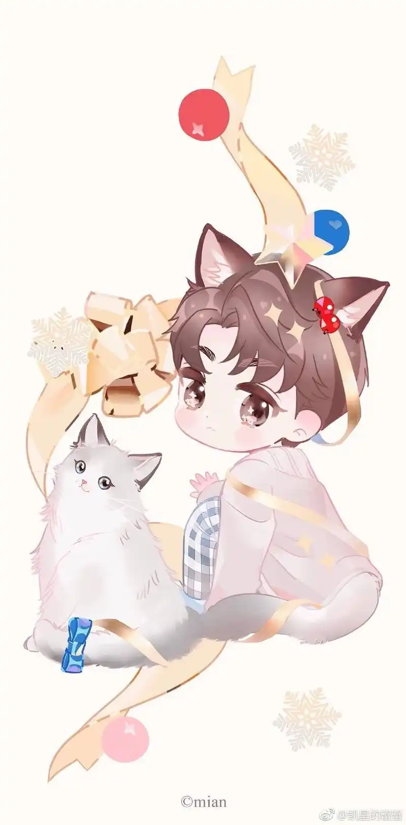 饭绘王俊凯卖萌图 王喵喵回头杀萌你一脸