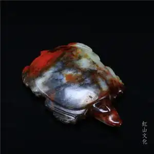 红山文化高古玉齐家玉良渚凌家滩史前文明老玉古董玉龟乌龟手把件