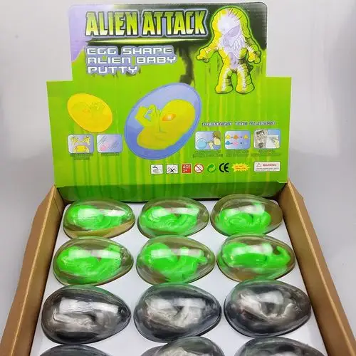 slime putty toys软泥沙皮胶史莱姆软胶外星人玩具 恶搞整人