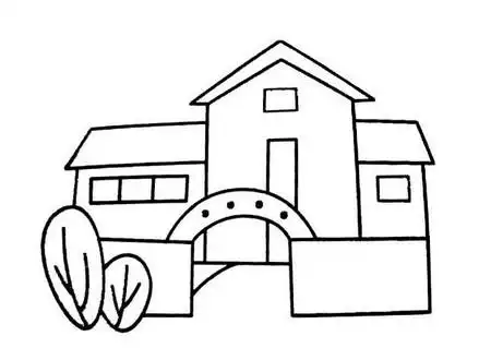 幼儿园简笔画房子图片步骤 中级简笔画教程-第2张