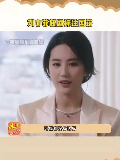 新剧标注了国籍,但艺术不分国界,不是吗? 捕娱计划 娱闻联播 刘亦菲