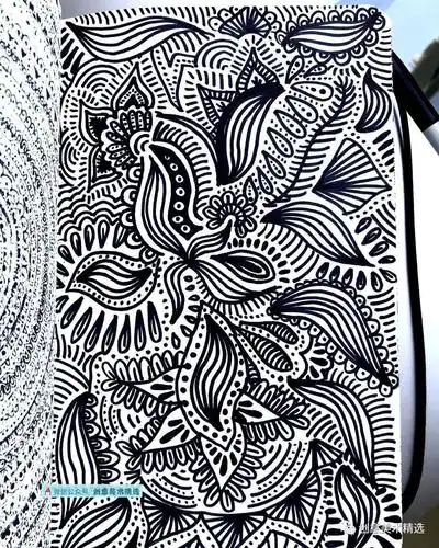 黑白装饰画必备——15张富于设计感的纹样创意作品