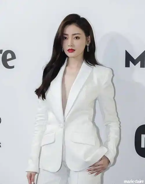 娱乐圈众女星职业装现身红毯,却在内衬上面"玩心机"_西装_周涛_李冰冰