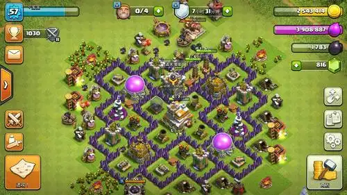 部落冲突的大神帮忙给一个7本的防御图