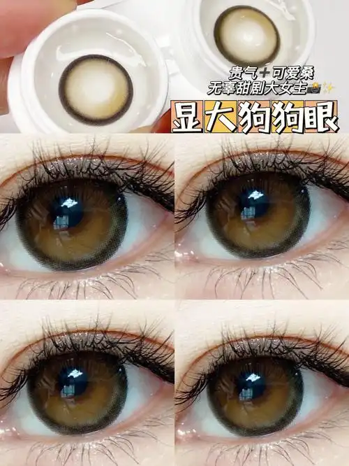 可可爱爱一整天 显大高光棕色狗狗眼🐶