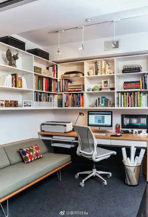 小书房设计 给家里带点书香气息.