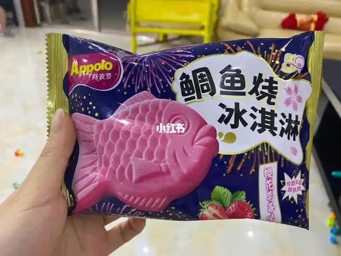 鲷鱼烧冰激淋樱花草莓味