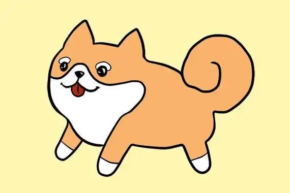 柴犬简笔画狗简笔画