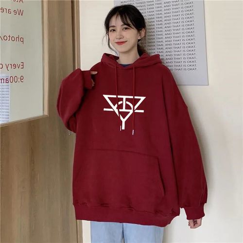 华晨宇应援色卫衣情侣装 et粉丝团花花同款衣服连帽加绒外套女潮