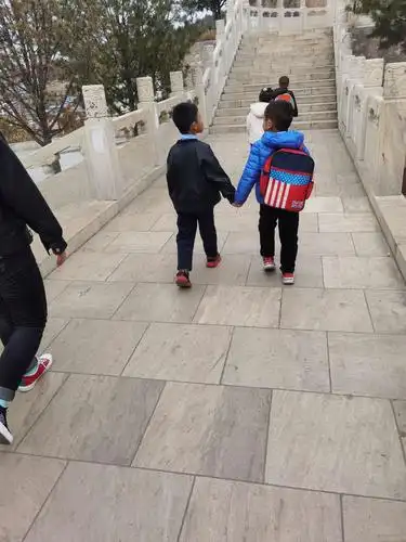 "好兄弟"手拉手,去登山