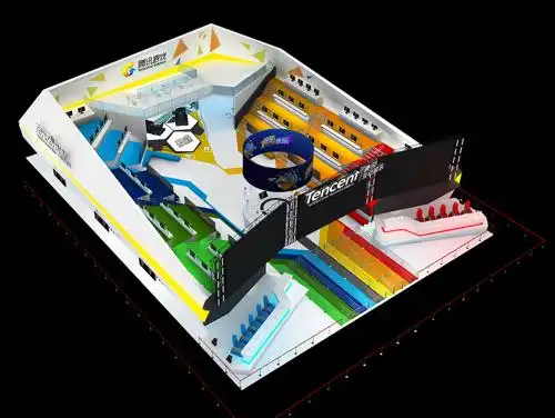 腾讯互娱展位立体图