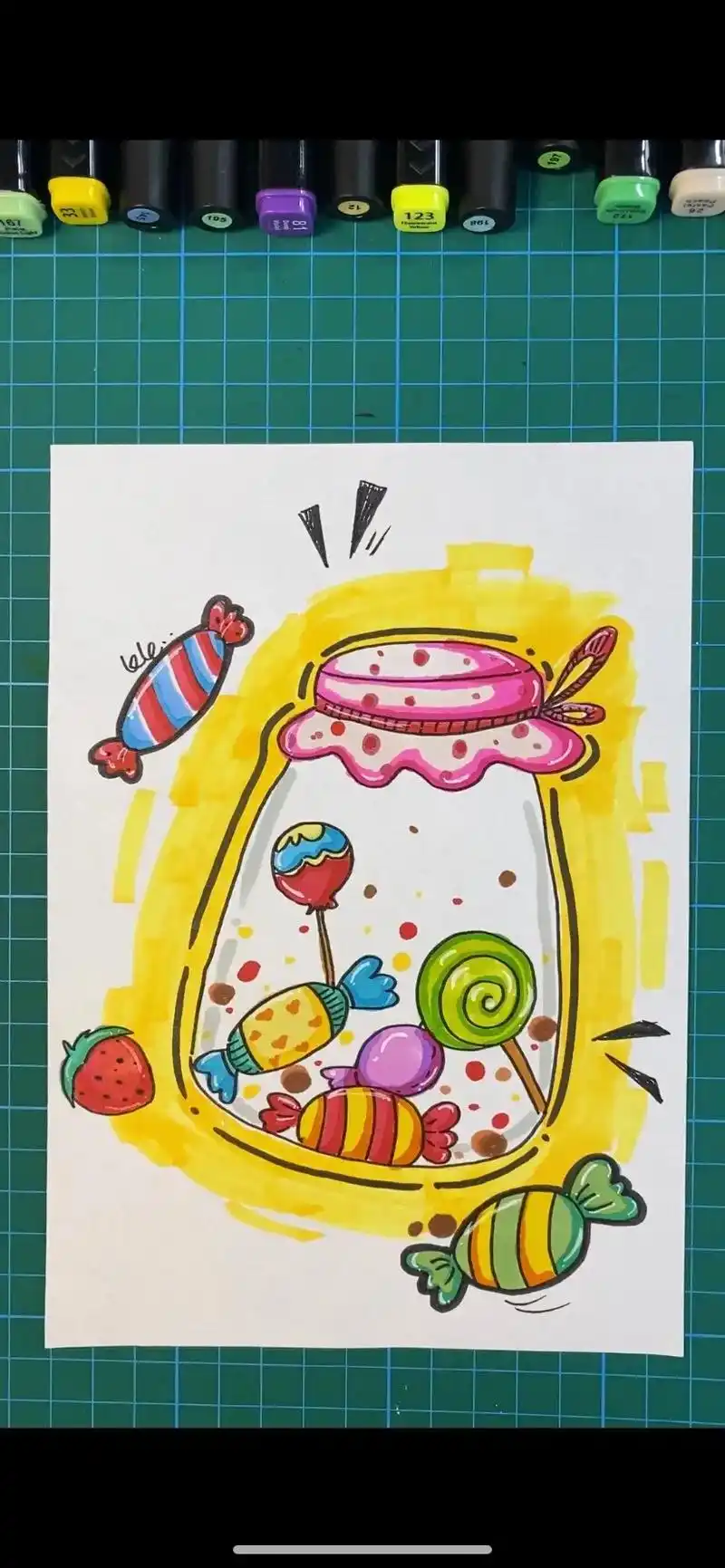 糖果简笔画来了宝宝们一定要少吃糖哦