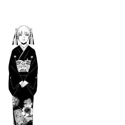 黑白动漫女背景图