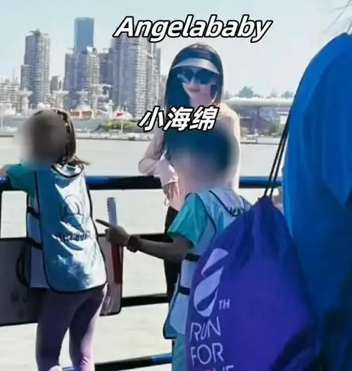 angelababy带小海绵参加亲子活动,事业停滞不前,只能专注孩子了